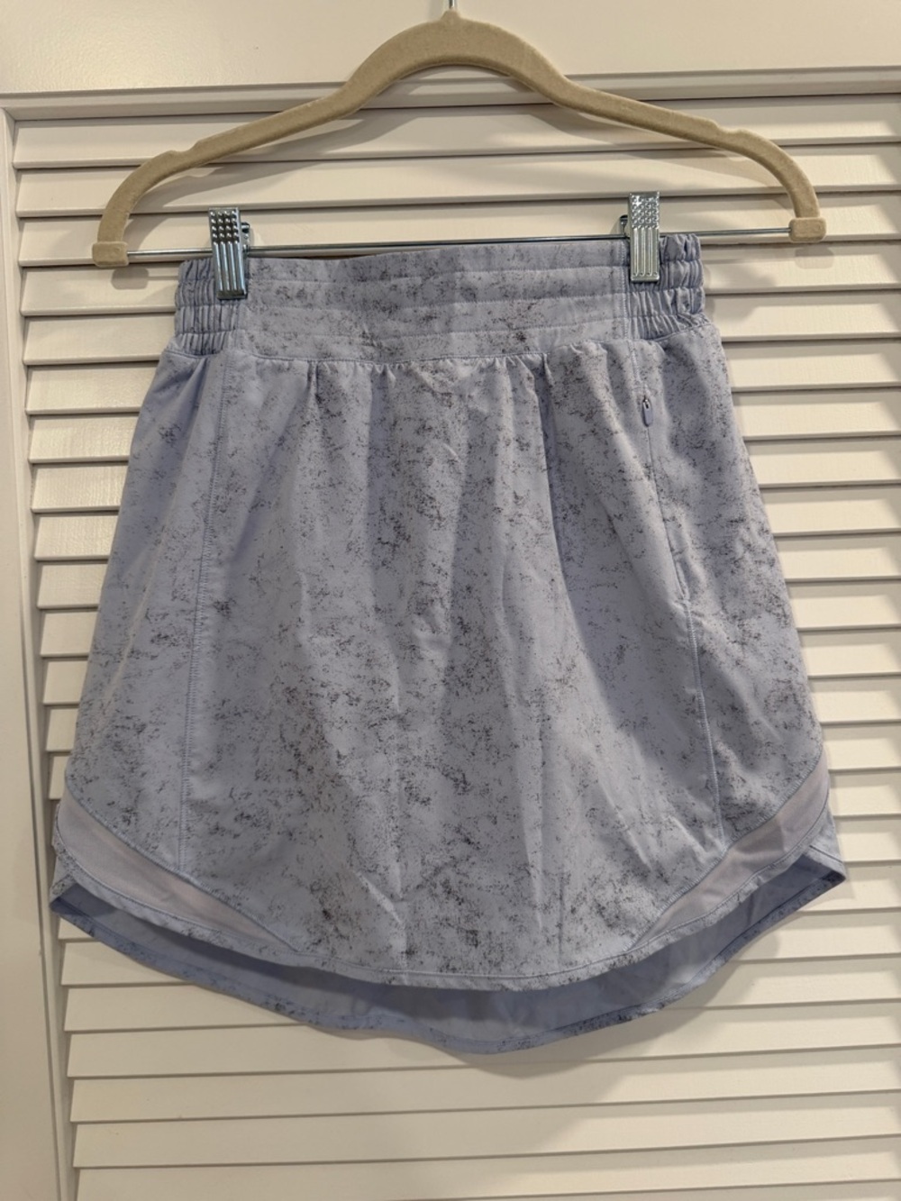 lululemon athletica Pale Lavender Marble-Print Skort